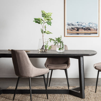 2.2m Dining Table - Black