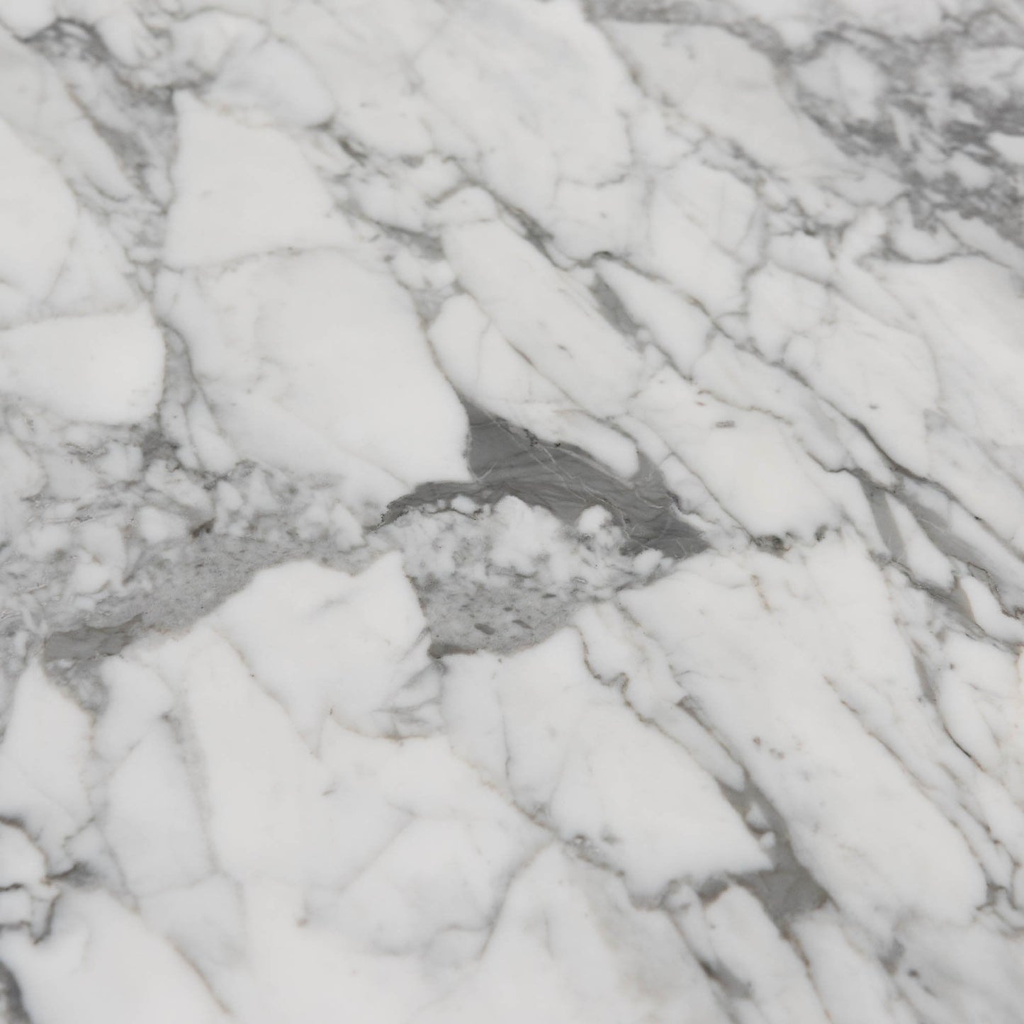 Ex Display - Maxwell 1.8m White Marble Dining Table - Black Legs
