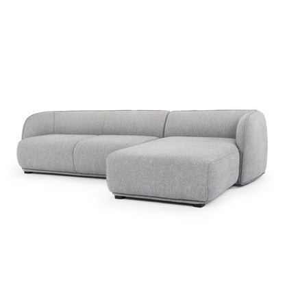 3 Seater Right Chaise Sofa - Graphite Grey