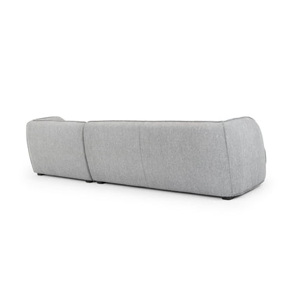 3 Seater Right Chaise Sofa - Graphite Grey