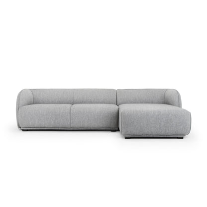 3 Seater Right Chaise Sofa - Graphite Grey