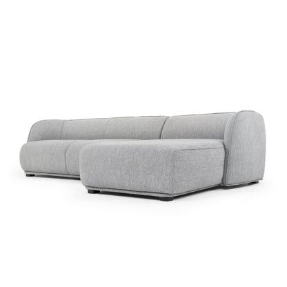 3 Seater Right Chaise Sofa - Graphite Grey
