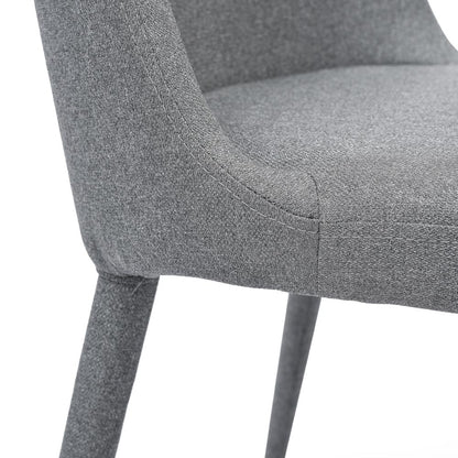 Ex Display - Millie Fabric Dining Chair - Coin Grey