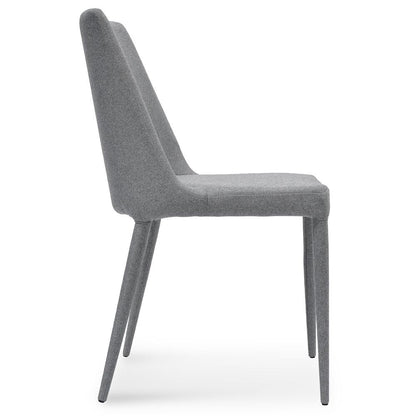 Ex Display - Millie Fabric Dining Chair - Coin Grey