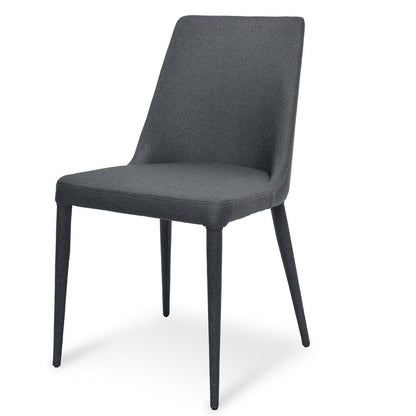 Millie Fabric Dining Chair - Gunmetal Grey - Last One