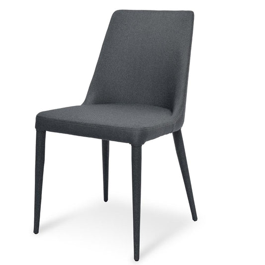 Millie Fabric Dining Chair - Gunmetal Grey - Last One