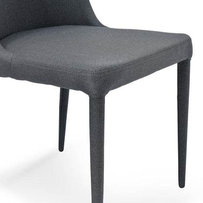 Millie Fabric Dining Chair - Gunmetal Grey - Last One
