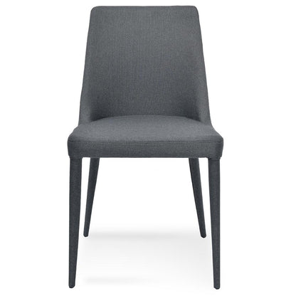 Millie Fabric Dining Chair - Gunmetal Grey - Last One