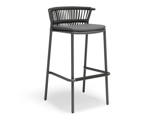 Minori Stool - Charcoal - Dark Grey Cushion