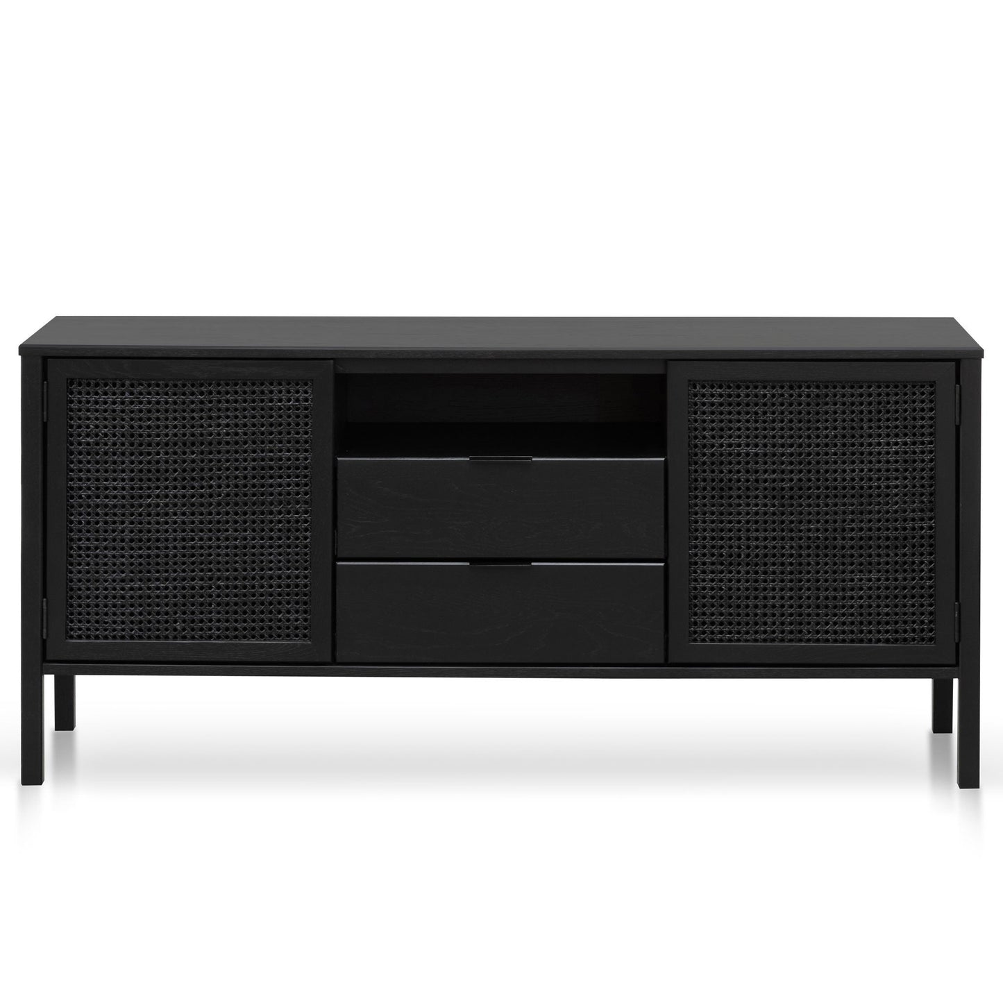 Ex Display - Molina 1.56m Wooden Sideboard - Black