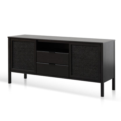 Ex Display - Molina 1.56m Wooden Sideboard - Black