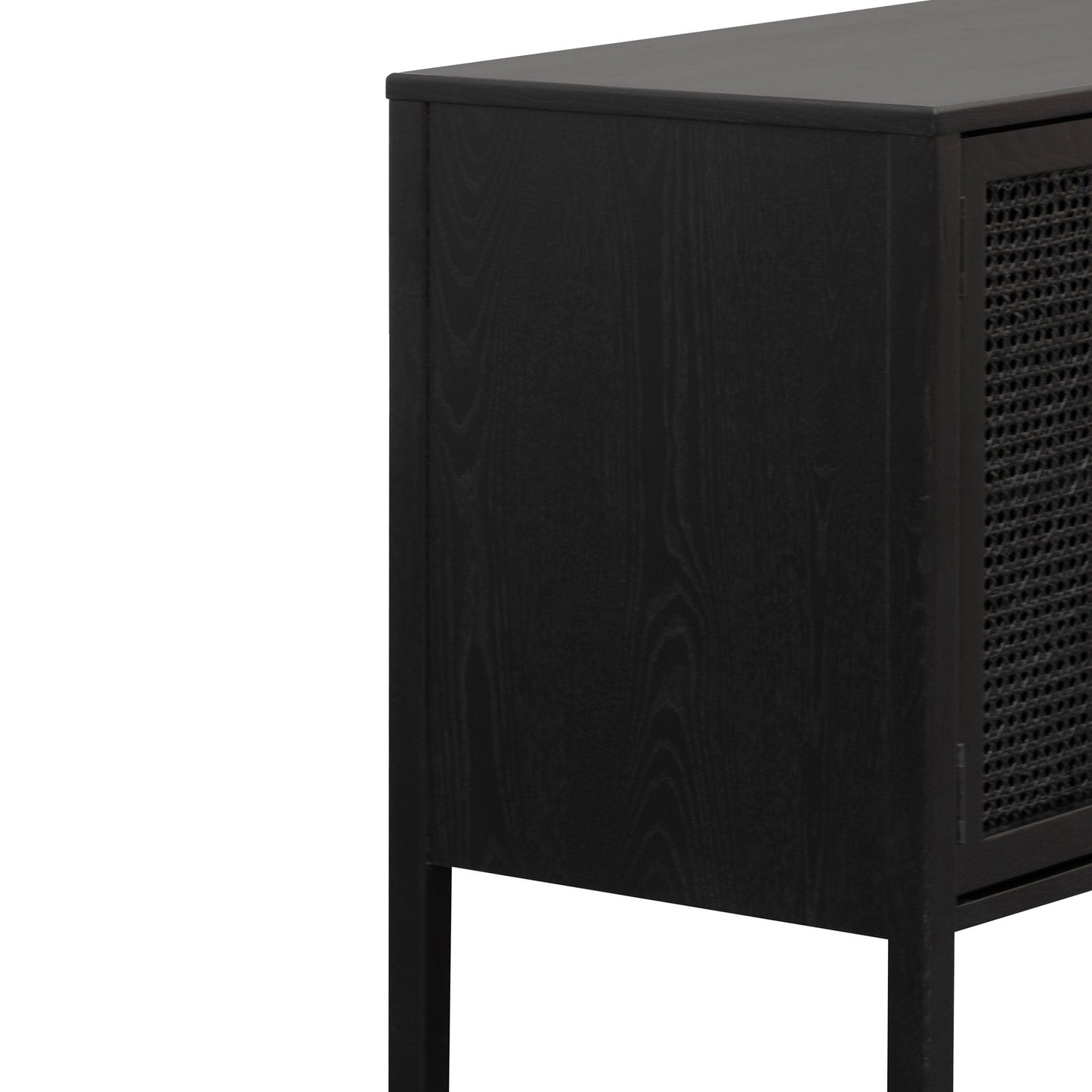Ex Display - Molina 1.56m Wooden Sideboard - Black