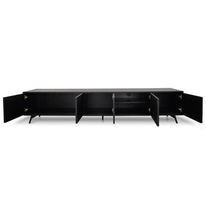 CTV108-BB 2.4m Entertainment TV Unit - Black Oak