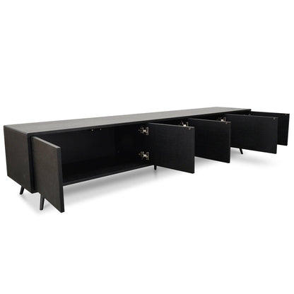 CTV108-BB 2.4m Entertainment TV Unit - Black Oak