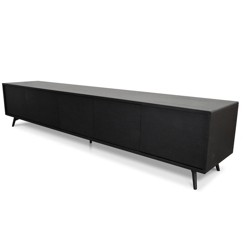 CTV108-BB 2.4m Entertainment TV Unit - Black Oak