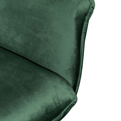 Ex Display - Nola Dining Chair - Dark Green Velvet