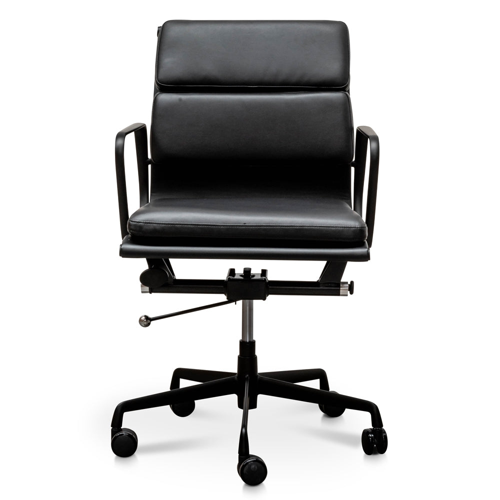 Ashton Low Back Boardroom Chair – Full Black – view 2