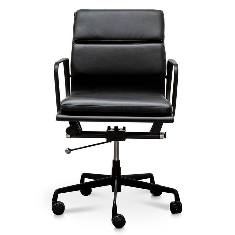 Ashton Low Back Boardroom Chair – Full Black – view 2