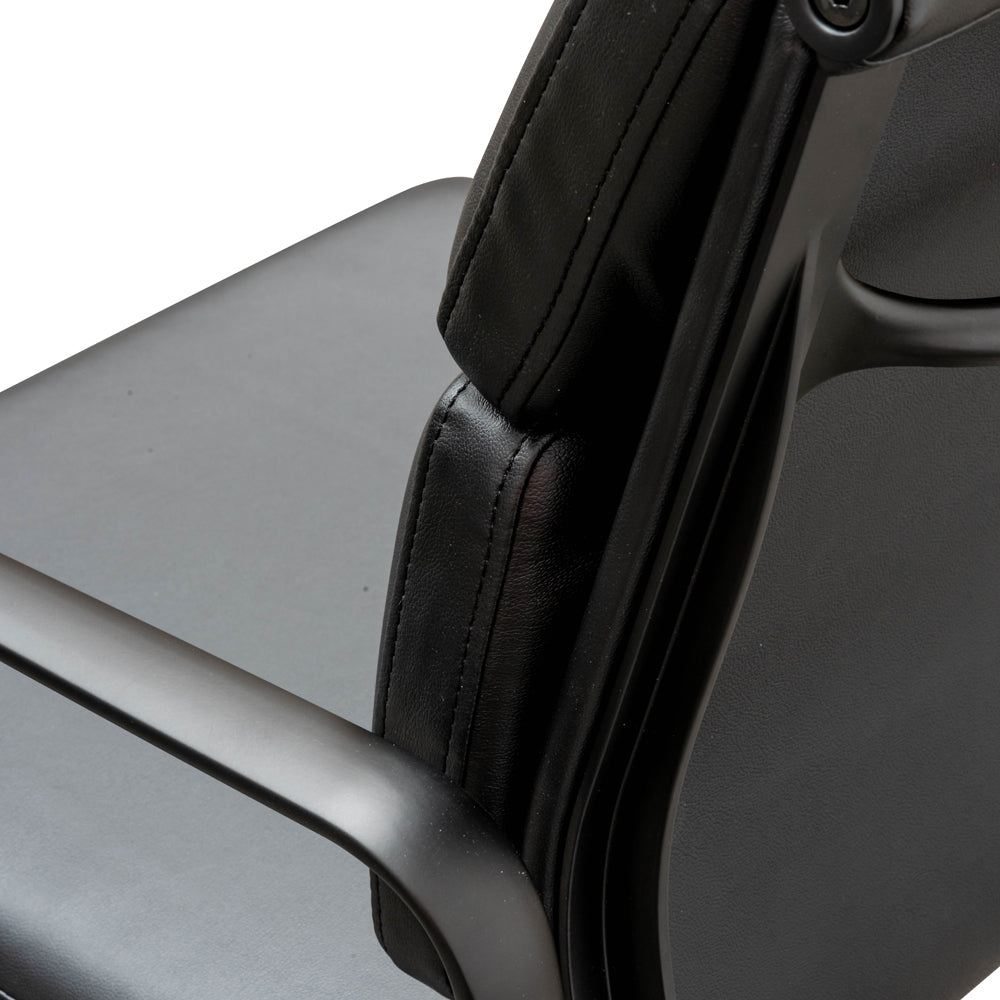 Ashton Low Back Boardroom Chair – Full Black – view 11