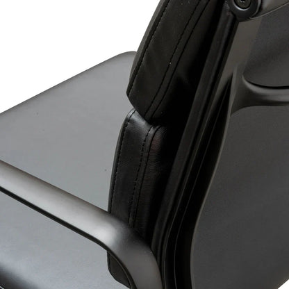 Low Back Leather Office Chair - Full Black
