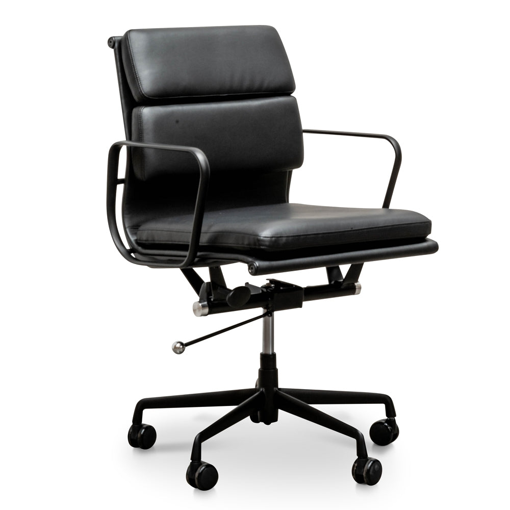 Ashton Low Back Boardroom Chair – Full Black – view 3