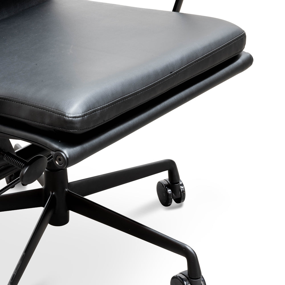 Ashton Low Back Boardroom Chair – Full Black – view 9
