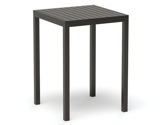 Halki Table - Outdoor - High Bar - Matt Charcoal 77 x 77cm