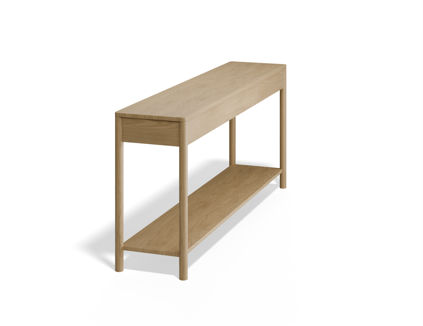 Nordica Console Table in Solid Oak - 172cm