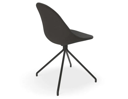 Pebble Fabric Upholstered Chair - Anthracite
