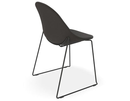 Pebble Fabric Upholstered Chair - Anthracite