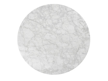 100cm Round Marble Coffee Table With Black Base