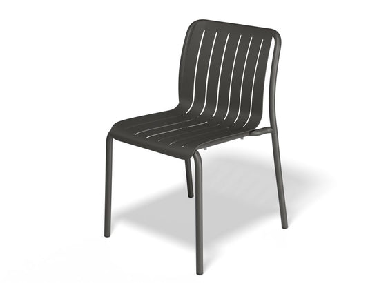 Roku Outdoor Dining Chair in Matt Charcoal - No Cushion