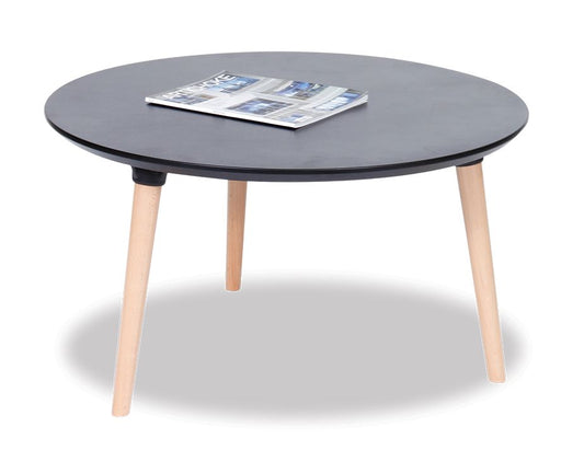 Massa Coffee Table - 80cm - Black - Natural