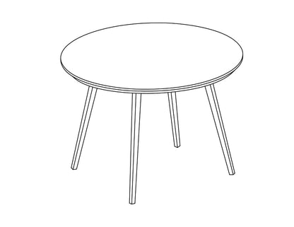 Copenhagen Table - 155cm - Round - Natural