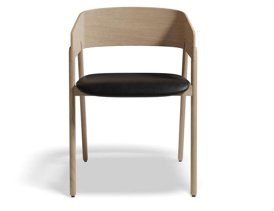 Sargood Armchair - Natural - Black Pad