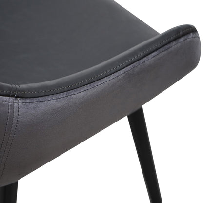 Ex Display - Cody Dining Chair - Antique Black and Charcoal Velvet