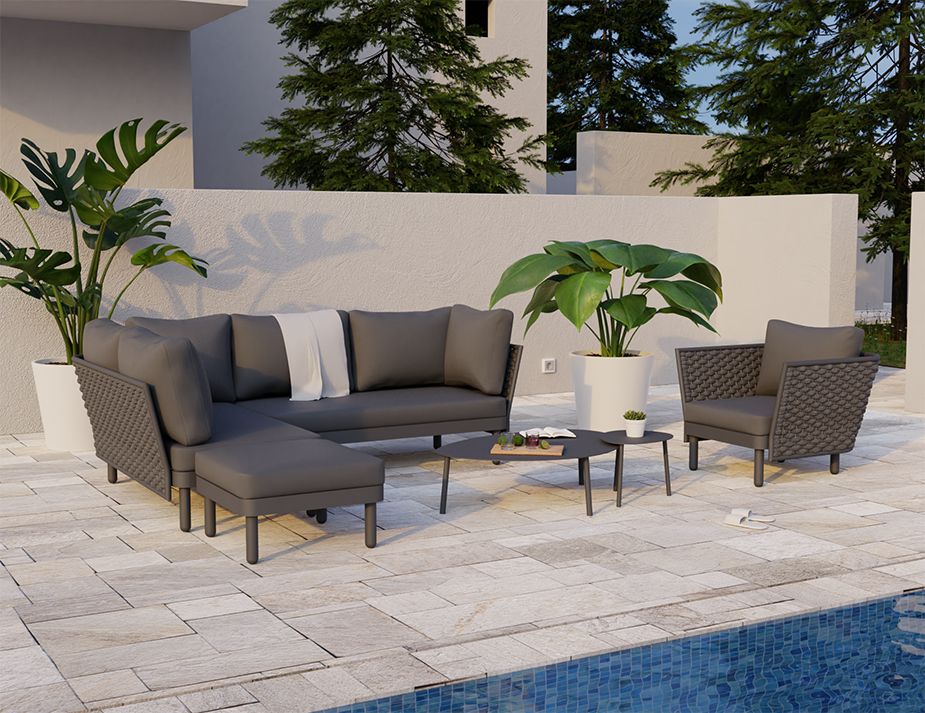 Siano Outdoor Modular Pouf