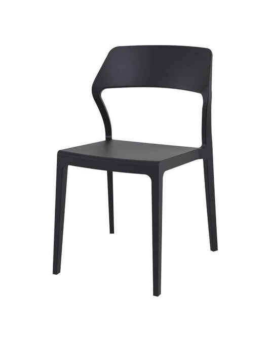 Specter Indoor / Outdoor Dining Chair - Black
