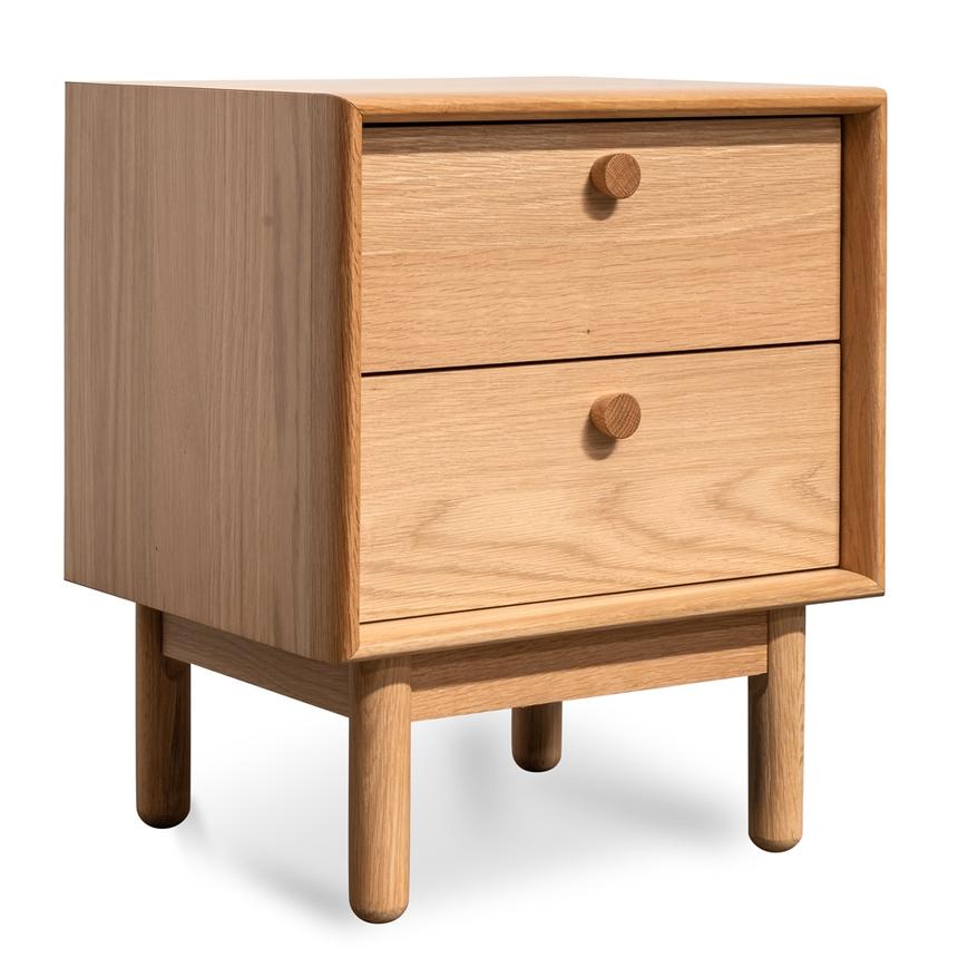 2 Drawer Side Table - Oak