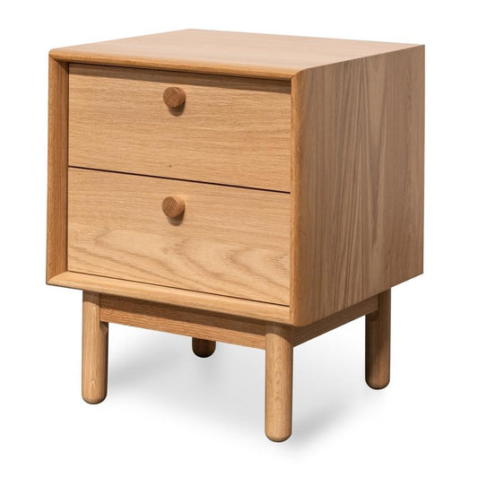 2 Drawer Side Table - Oak