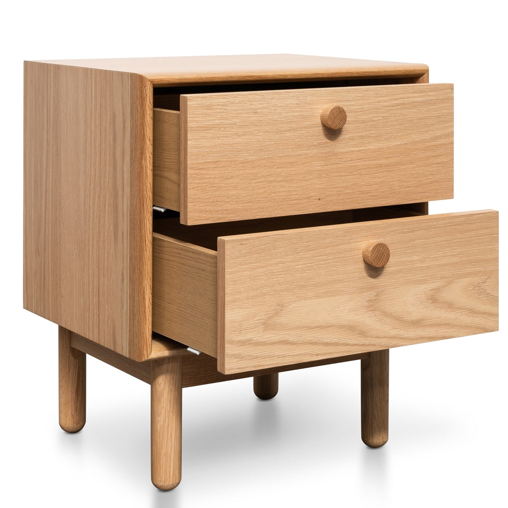 CST2324-VN 2 Drawer Side Table - Oak