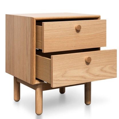 CST2324-VN 2 Drawer Side Table - Oak