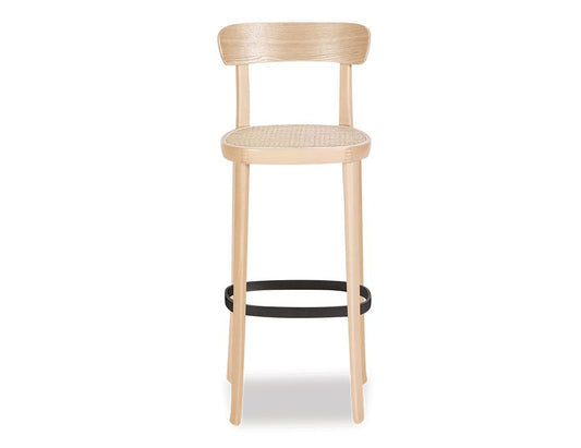 Liana Stool - Natural - Cane Seat - 66cm Seat Height (Kitchen Bench height)