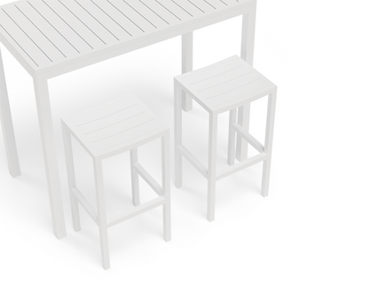 Halki Outdoor Stool - White