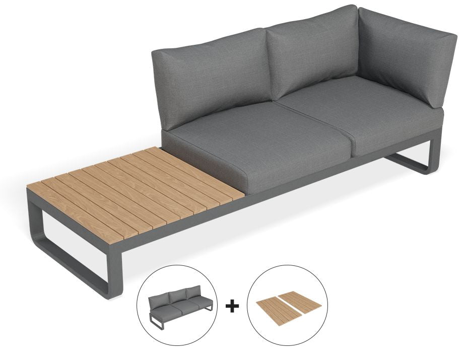 Fino With Sofa Tray Outdoor Modular Sofa