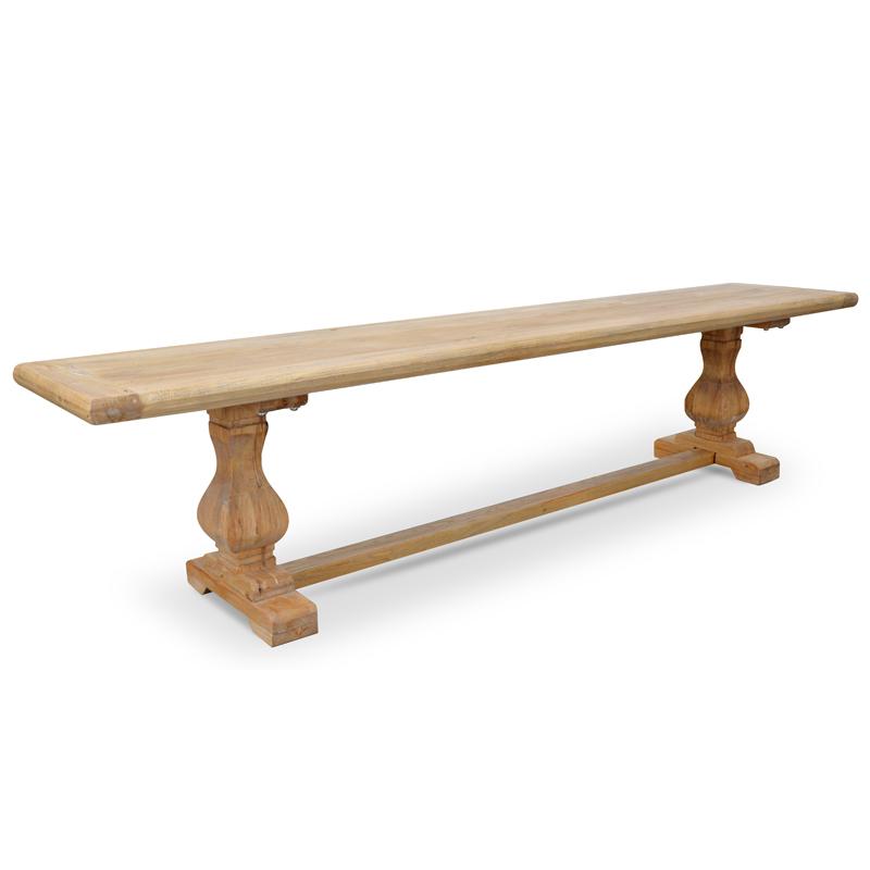 Titan 2m Reclaimed ELM Wood Bench - Natural