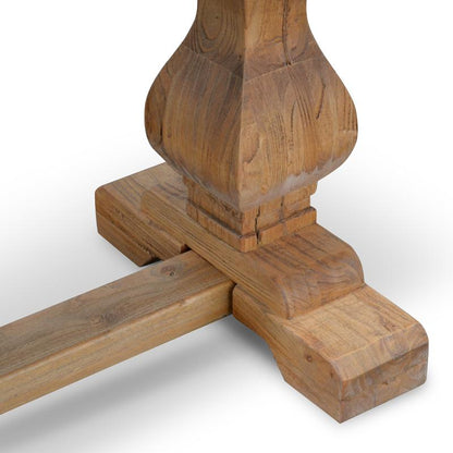Titan 2m Reclaimed ELM Wood Bench - Natural