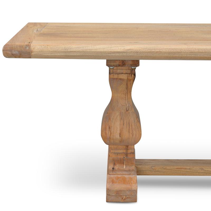 Titan 2m Reclaimed ELM Wood Bench - Natural