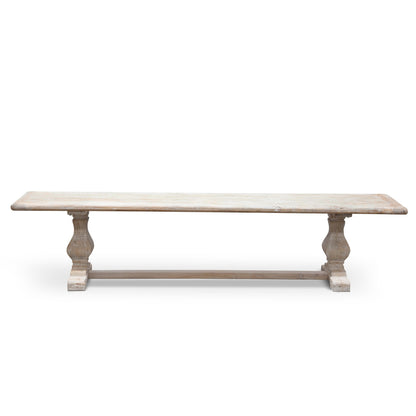 Titan Reclaimed 2m ELM Wood Bench - White Washed