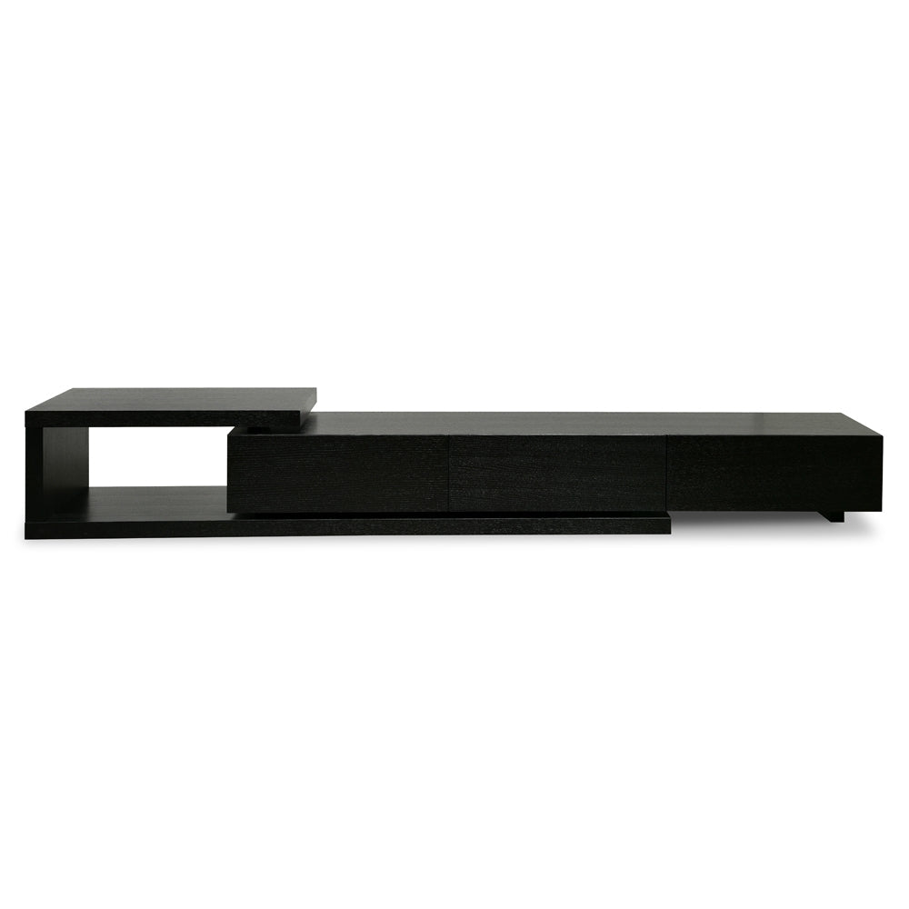 CTV2390-BB Lowline 2.4-3.07m Entertainment TV Unit - Full Black